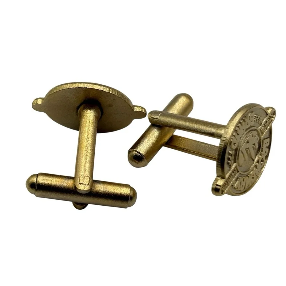 Broadway Brand Cufflinks Original New York Theater Gold Tone Musical RARE VTG‎
